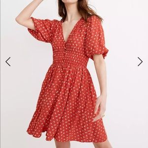 MADEWELL Sophia Mini Dress in Bandana Flower WITH Pockets! Never worn. Size M